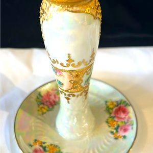 French Limoges hat pin holder
